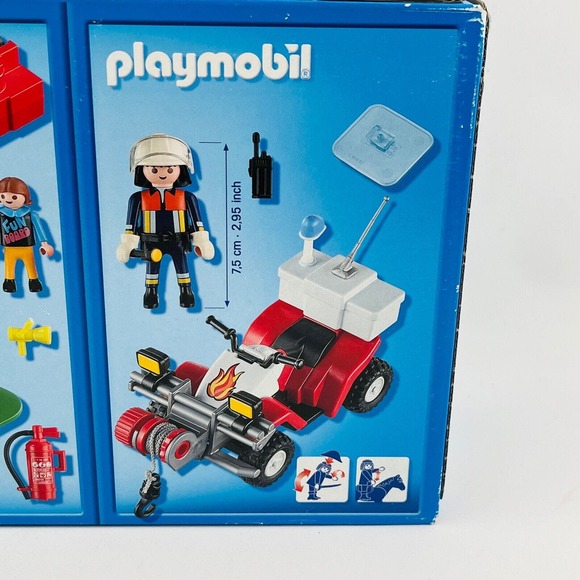 Playmobil 5169 City Action Fire Rescue w/Bonus Quad 40th Anniversary Compact Set - Picture 5 of 9